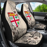 Fiji Car Seat Covers The Beige Hibiscus (Set Of Two) 7 232125 - YourCarButBetter
