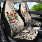 Fiji Car Seat Covers The Beige Hibiscus (Set Of Two) 7 232125 - YourCarButBetter