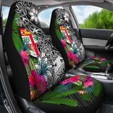 Fiji Car Seat Covers - Turtle Plumeria Banana Leaf - Amazing 091114 - YourCarButBetter