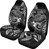 Fiji Car Seat Covers - White Shark Polynesian Tattoo - 102802 - YourCarButBetter