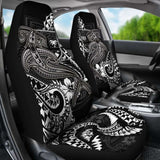 Fiji Car Seat Covers - White Shark Polynesian Tattoo - 102802 - YourCarButBetter