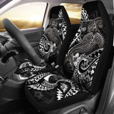 Fiji Car Seat Covers - White Shark Polynesian Tattoo - 102802 - YourCarButBetter