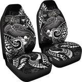 Fiji Car Seat Covers - White Shark Polynesian Tattoo - 102802 - YourCarButBetter