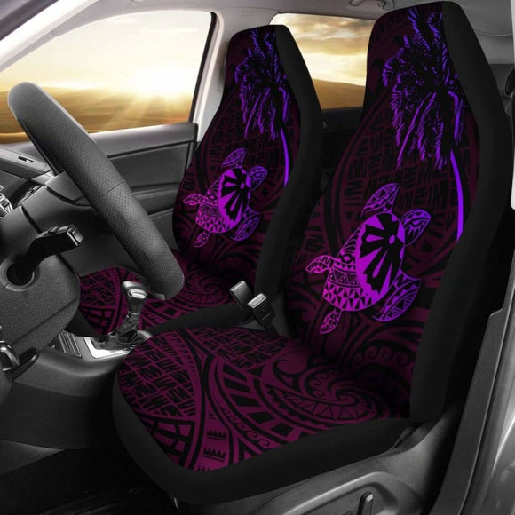 Fiji Islands Tapa Turtle Purple Car Seat Covers 091114 - YourCarButBetter