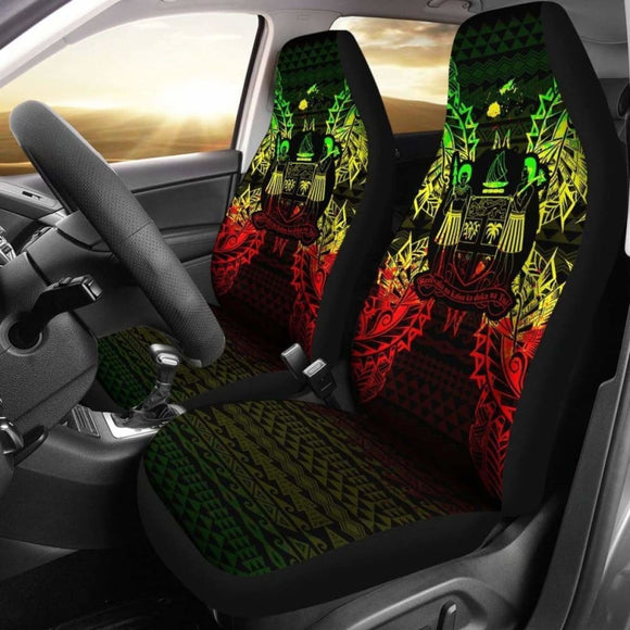 Fiji Polynesia Car Seat Cover Map Reggae 105905 - YourCarButBetter