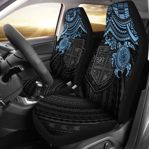 Fiji Polynesian Car Seat Covers Blue Turtle Amazing 091114 - YourCarButBetter