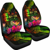 Fiji Polynesian Car Seat Covers - Hibiscus And Banana Leaves - 232125 - YourCarButBetter