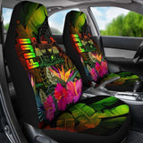 Fiji Polynesian Car Seat Covers - Hibiscus And Banana Leaves - 232125 - YourCarButBetter