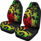 Fiji Polynesian Car Seat Covers - Reggae Tentacle Turtle Crest - 091114 - YourCarButBetter