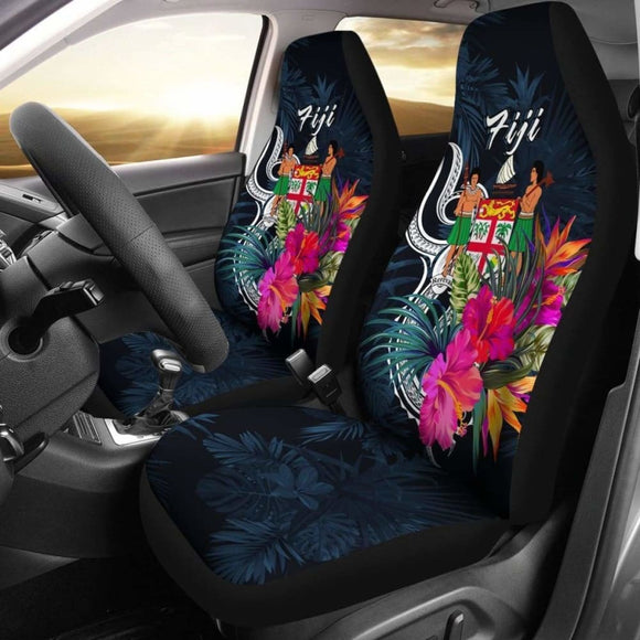 Fiji Polynesian Car Seat Covers - Tropical Flower - 105905 - YourCarButBetter