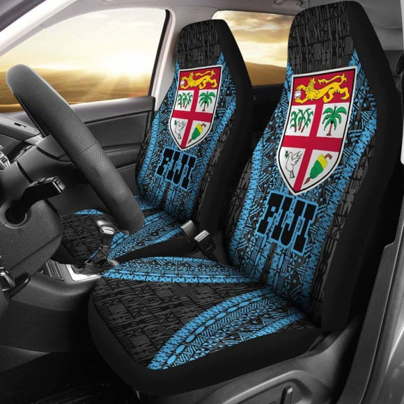 Fiji Tapa Car Seat Covers - Fiji Flag Polynesian Style - 105905 - YourCarButBetter