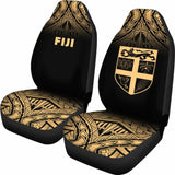 Fiji Tapa Car Seat Covers - Fiji Flag Polynesian Tattoo Fog Gold - 11 174914 - YourCarButBetter