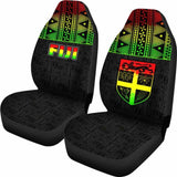 Fiji Tapa Car Seat Covers - Fiji Reggae Flag - 105905 - YourCarButBetter