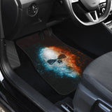 Fire and Ice Skull Car Floor Mats 210802 - YourCarButBetter