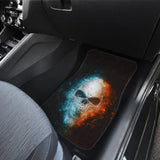 Fire and Ice Skull Car Floor Mats 210802 - YourCarButBetter