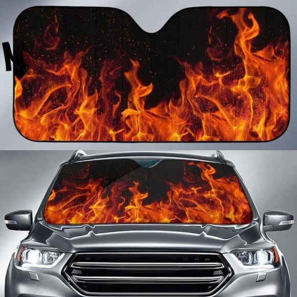 Fire Car Sun Shades 085424 - YourCarButBetter