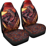 Fire Dragon Fighting Car Seat Covers 211502 - YourCarButBetter