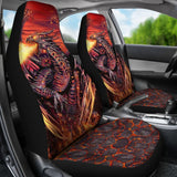 Fire Dragon Fighting Car Seat Covers 211502 - YourCarButBetter