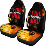 Fire Fighting Mom Car Seat Covers 101819 - YourCarButBetter