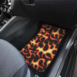 Fire Flame Dark Pattern Front And Back Car Mats 181703 - YourCarButBetter