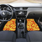 Fire Flame Design Pattern Front And Back Car Mats 181703 - YourCarButBetter