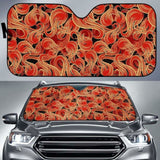 Fire Flame Pattern Car Auto Sun Shades 085424 - YourCarButBetter