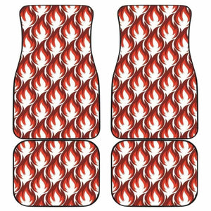 Fire Flame Symbol Design Pattern Front And Back Car Mats 181703 - YourCarButBetter