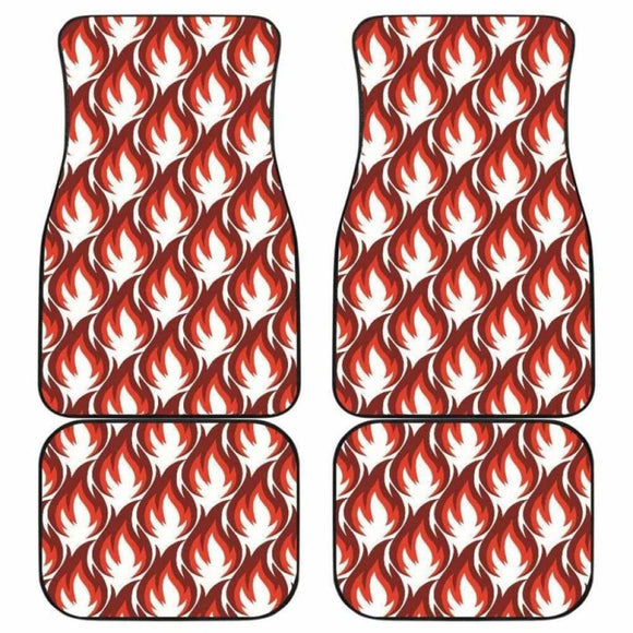 Fire Flame Symbol Design Pattern Front And Back Car Mats 181703 - YourCarButBetter