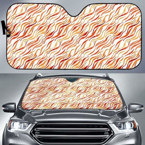 Fire Flame Watercolor Pattern Car Auto Sun Shades 085424 - YourCarButBetter