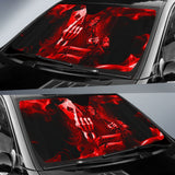 Fire Game Over Gothic Skull Grim Reaper Car Auto Sun Shades 210201 - YourCarButBetter