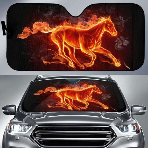 Fire Horse Car Sun Shades 172609 - YourCarButBetter