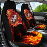 Fire Skull Car Seat Covers 101819 - YourCarButBetter