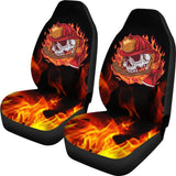 Fire Skull Car Seat Covers 101819 - YourCarButBetter