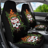 Fire Sugar Skull Ii Car Seat Covers 101819 - YourCarButBetter