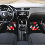 Firefighter American Flag Car Floor Mats Gift 212304 - YourCarButBetter