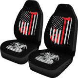 Firefighter American Flag Car Seat Covers Gift 212304 - YourCarButBetter