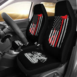 Firefighter American Flag Car Seat Covers Gift 212304 - YourCarButBetter