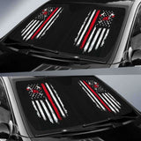 Firefighter Axe Flag Auto Sun Car Shades 172609 - YourCarButBetter