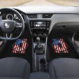 Firefighter Car Floor Mats Custom American Flag 212304 - YourCarButBetter