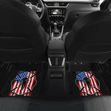 Firefighter Car Floor Mats Custom American Flag 212304 - YourCarButBetter