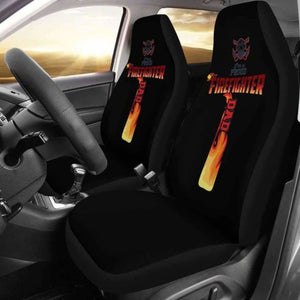 Firefighter Dad Christian Cross Car Seat Covers 160905 - YourCarButBetter