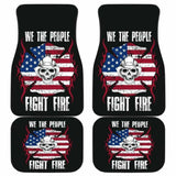 Firefighter Fight Fire Front And Back Car Mats Set Of 4 101211 - YourCarButBetter