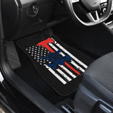 Firefighter Fire and Rescue Courage Honor Thin Red Line Car Floor Mats 211507 - YourCarButBetter