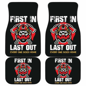 Firefighter First In Last Out Car Mats Set Of 4 101211 - YourCarButBetter