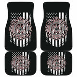 Firefighter Front And Back Car Mats Set Of 4 101211 - YourCarButBetter