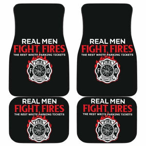 Firefighter Front And Back Car Mats Set Of 4 101211 - YourCarButBetter