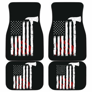 Firefighter Front And Back Car Mats Set Of 4 101211 - YourCarButBetter