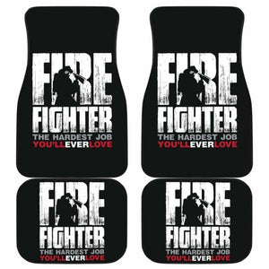 Firefighter Front And Back Car Mats Set Of 4 101211 - YourCarButBetter