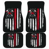 Firefighter Front And Back Car Mats Set Of 4 101211 - YourCarButBetter