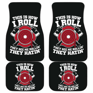 Firefighter Front And Back Car Mats Set Of 4 101211 - YourCarButBetter